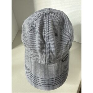 Ben Sherman Hat Blue Denim Jean Striped Adjustable Cap One Size